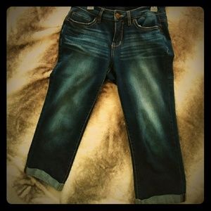 Crop denim pants